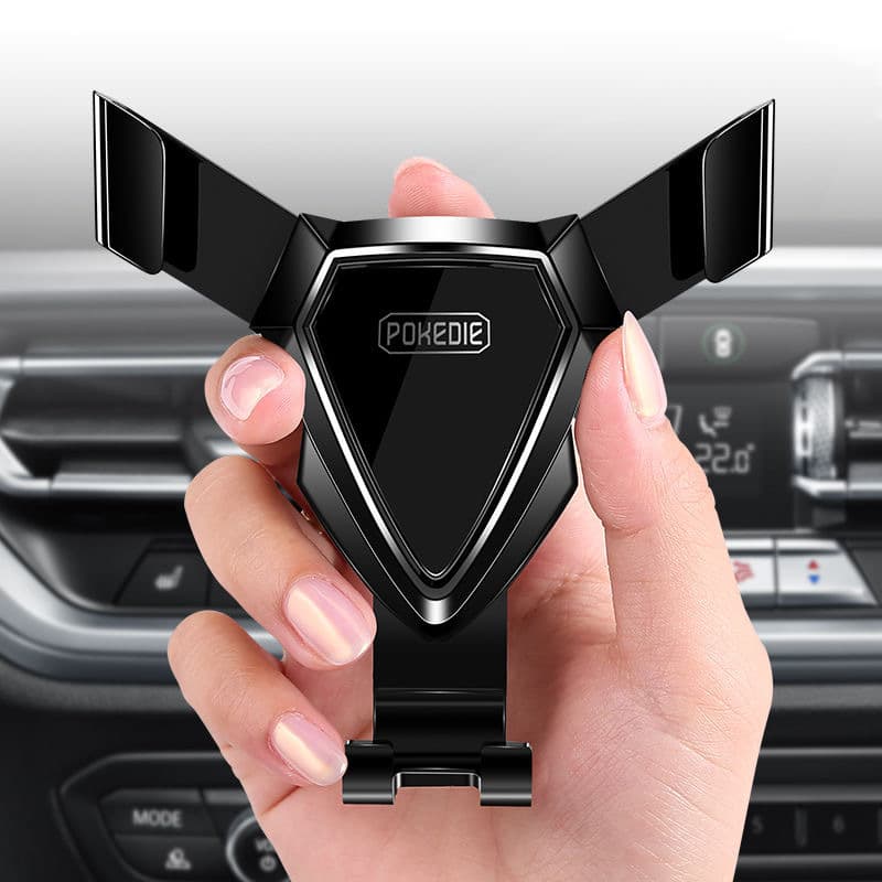 スマホホルダー　車 高級感溢れる重力式スマートホルダー
