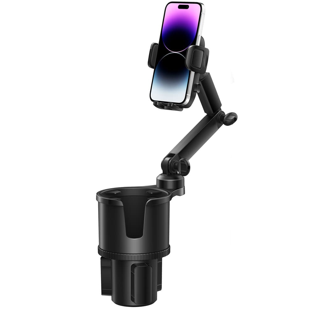 スマホホルダー　車 伸縮自在ドリンクスマホスタンド