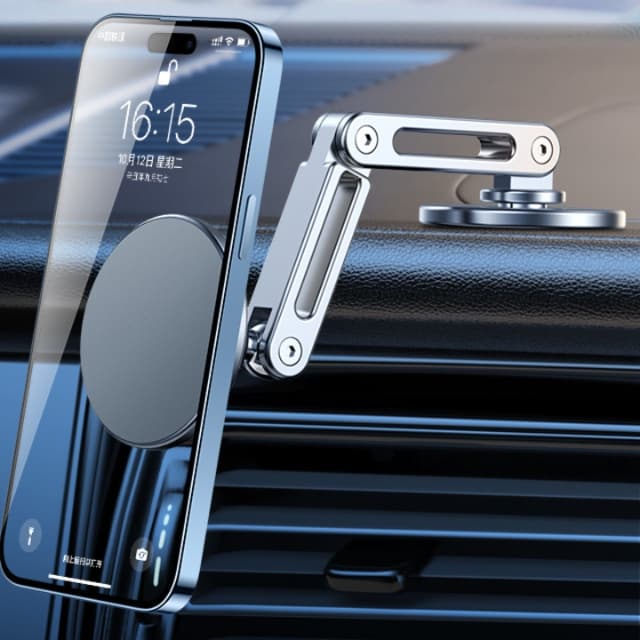 スマホホルダー　車 折り畳み式マグネット車載ホルダー