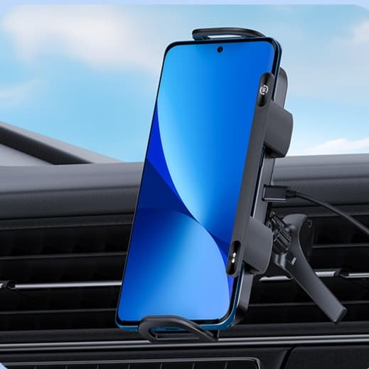 スマホホルダー　車 多機種対応マルチワイヤレス充電ホルダー