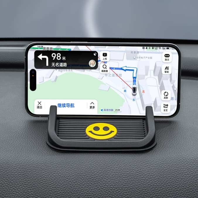 スマホホルダー　車 波型滑り止め付き携帯スタンド