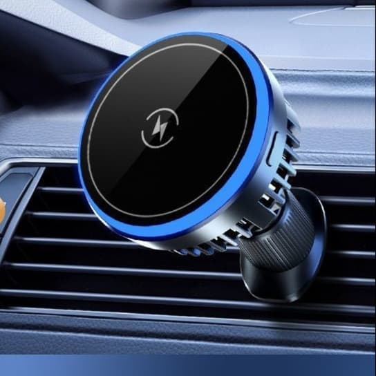 スマホホルダー　車 高級感漂う光輪式スマートフォン車載ホルダー