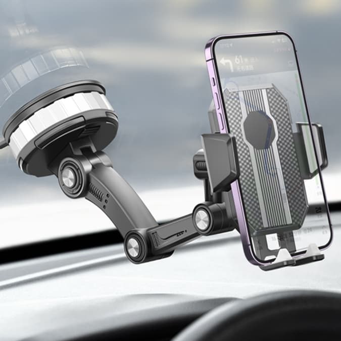 スマホホルダー　車 多関節アーム式 強力吸着スマートホルダー