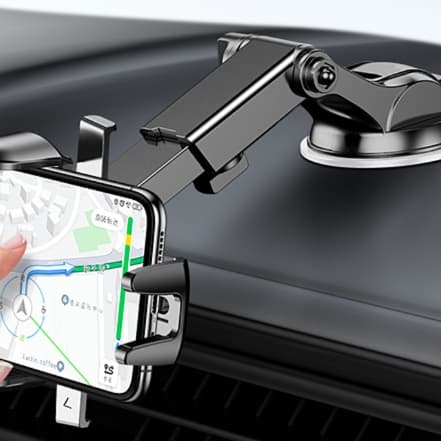 スマホホルダー　車 吸着式伸縮自在スマートホルダー