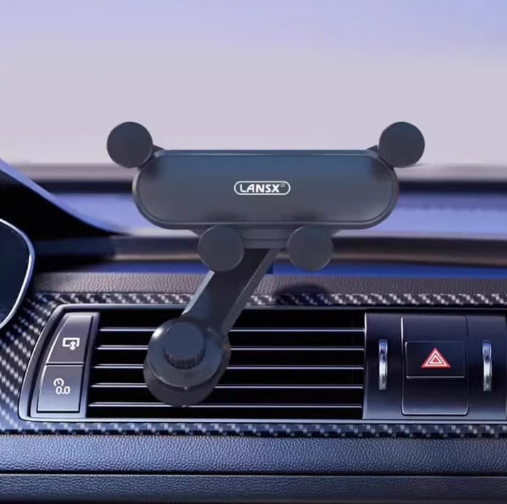 スマホホルダー　車 高級感漂う重力式スマートホルダー