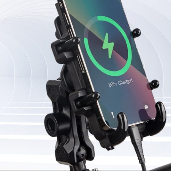 スマホホルダー　車 エアコン取付 防水急速充電マウントホルダー