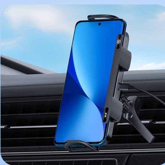 スマホホルダー　車 折り畳み式マルチ無線充電エアコン取付ホルダー