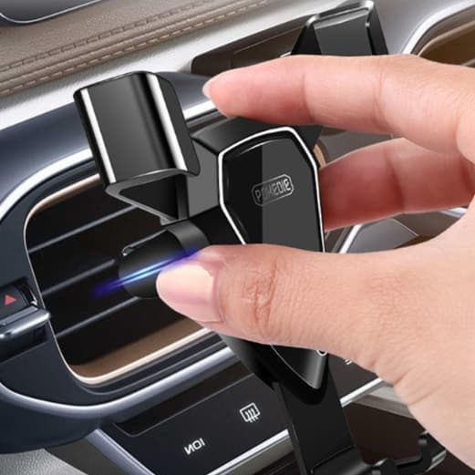 スマホホルダー　車 高級感溢れる重力式スマートホルダー