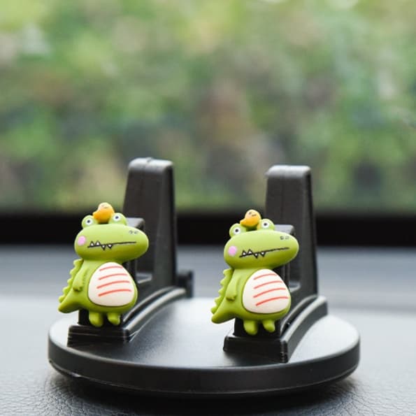 スマホホルダー　車 かわいい動物フィギュアスマートフォンスタンド