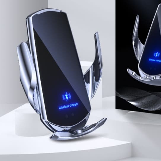 スマホホルダー　車 自動開閉式車載マルチホルダー充電器