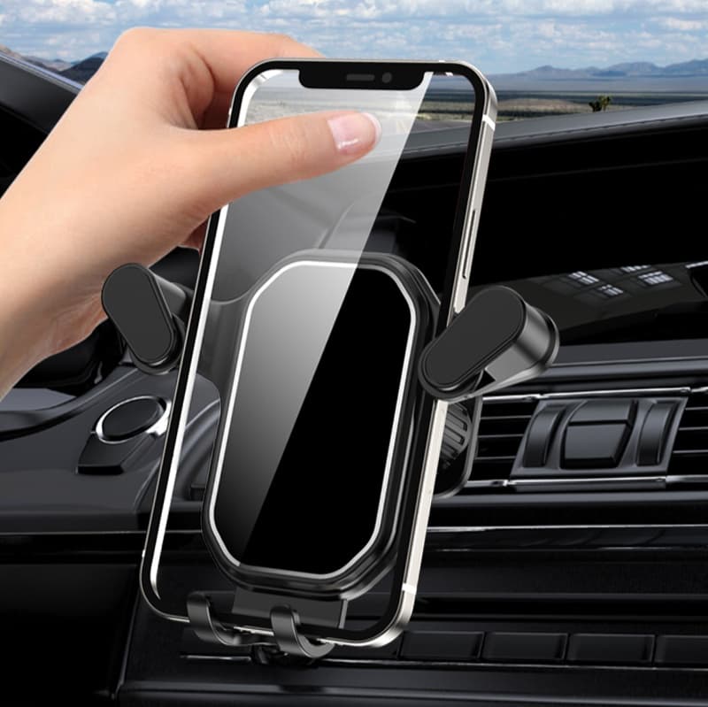 スマホホルダー　車 高級感溢れる伸縮式エアコン取付スマホスタンド