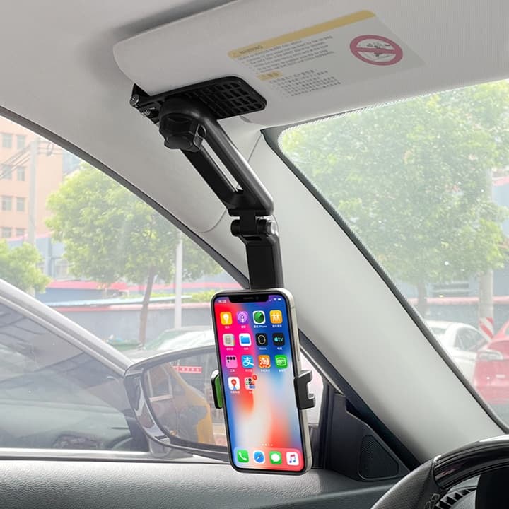 スマホホルダー　車 多関節式スマホホルダー　サンバイザー取付タイプ