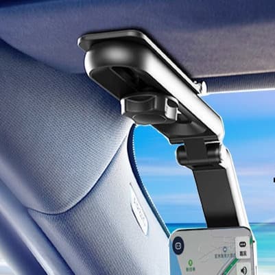 スマホホルダー　車 多機能サンバイザー取付けスマホホルダー