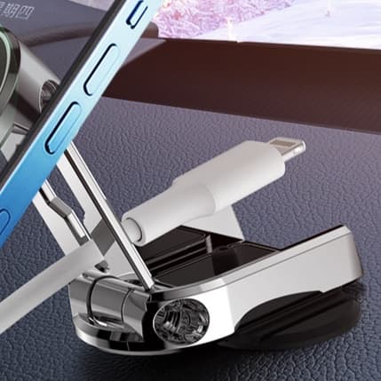 スマホホルダー　車 折りたたみ式 万能スマートフォン取付スタンド