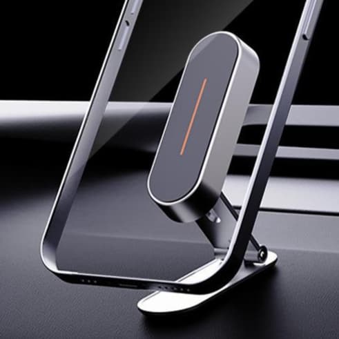 スマホホルダー　車 高級感漂う磁石式スマホホルダー