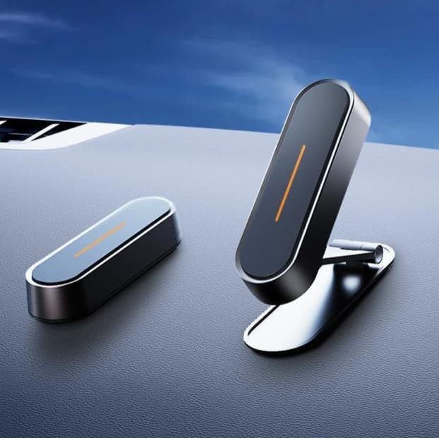 スマホホルダー　車 高級感漂う磁石式スマホホルダー