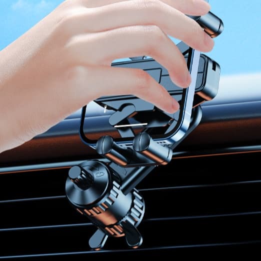 スマホホルダー　車 高機能ワンタッチ固定式エアコン取付スマホホルダー