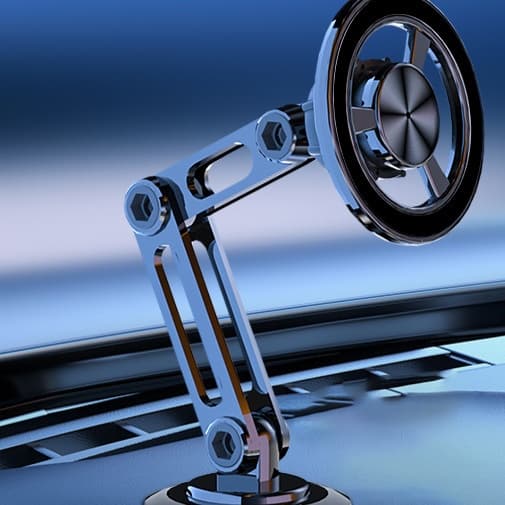 スマホホルダー　車 高強度マグネット式伸縮アームスタンド