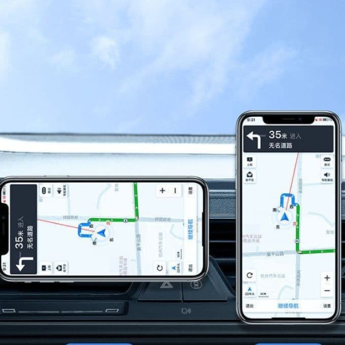 車 スマホホルダー 360度回転式磁石携帯電話車載固定器