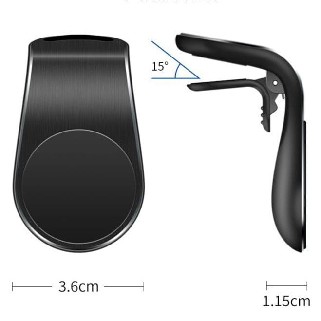 車 スマホホルダー 強力磁石式エアコン送風口固定型携帯端末保持器