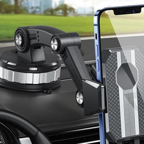 車 スマホホルダー 真空吸着式伸縮アーム付き車載用スマホホルダー