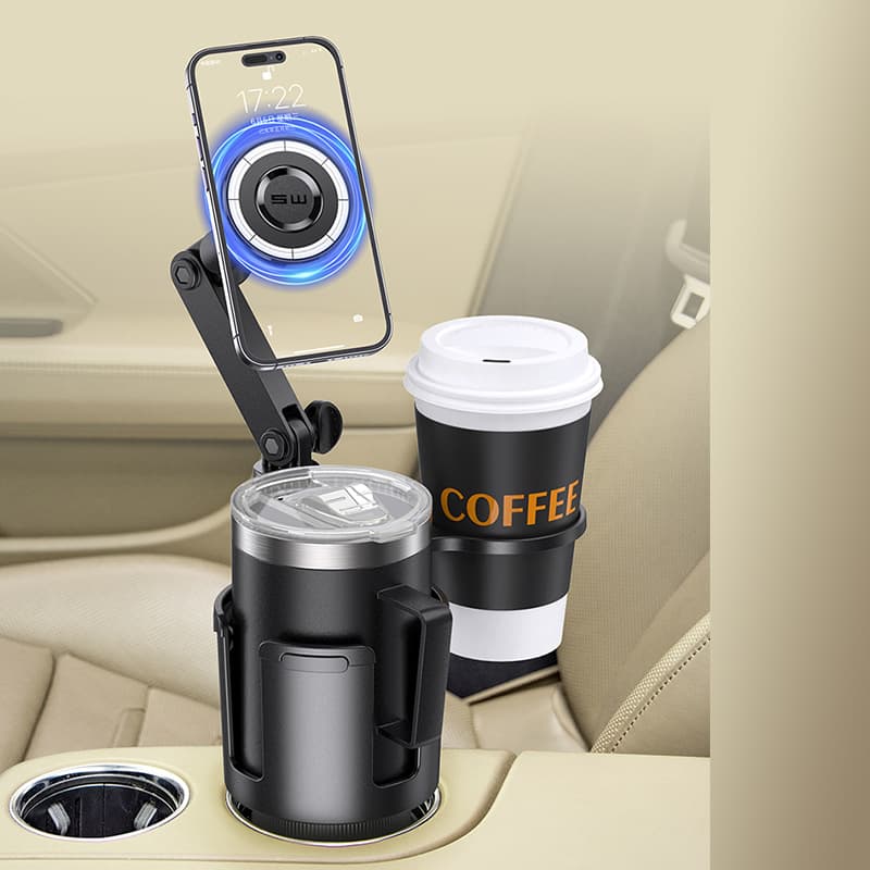 スマホホルダー　車 多機能ドリンクステーション