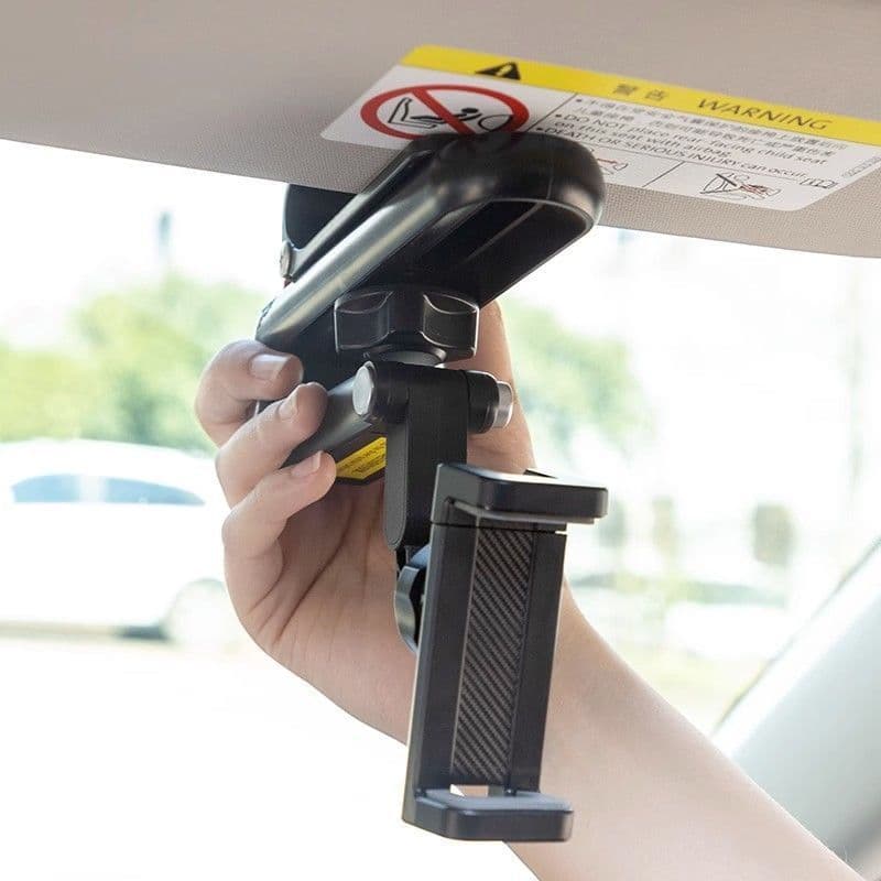 スマホホルダー　車 折り畳み式サンバイザー取付スマホホルダー