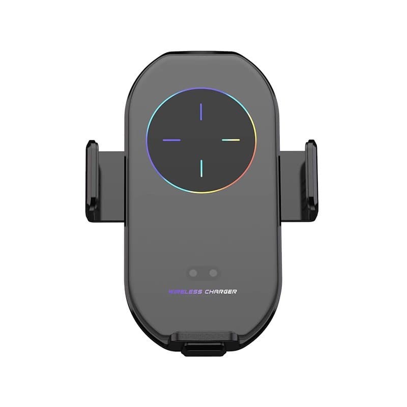 スマホホルダー　車 自動開閉式エアコン取付無接点充電ホルダー