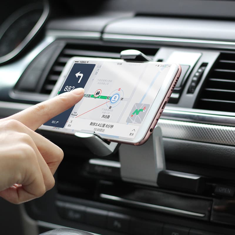 スマホホルダー　車 片手で簡単エアコンスマートフォン取付器