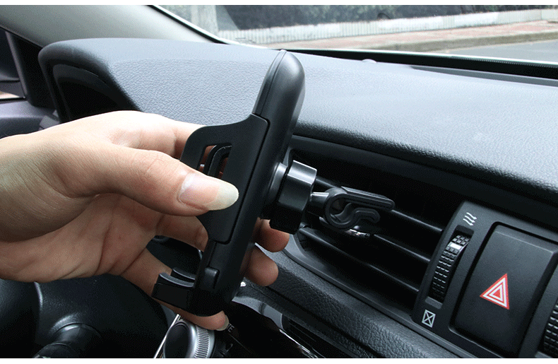 スマホホルダー　車 高級感漂う炭素繊維調スマートフォン取付スタンド