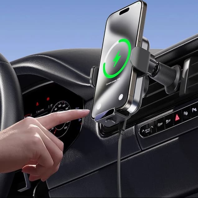 スマホホルダー 車 高速充電対応 車載自動開閉ホルダー