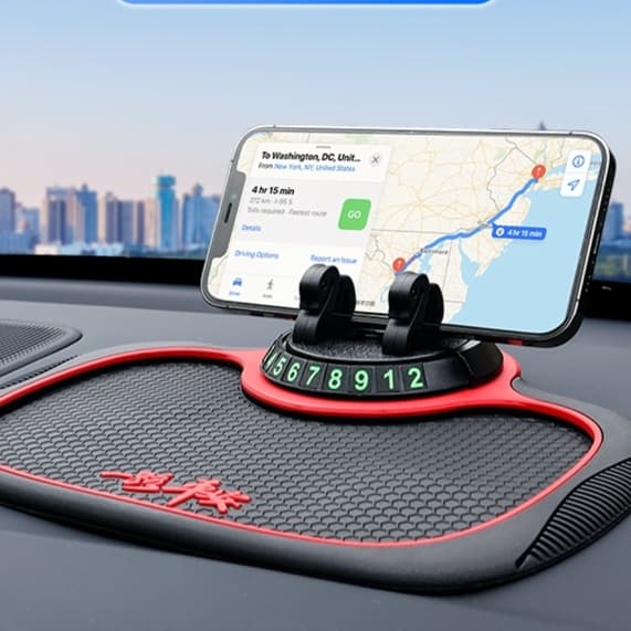 スマホホルダー 車 多機能マグネット式ダッシュボード携帯スタンド