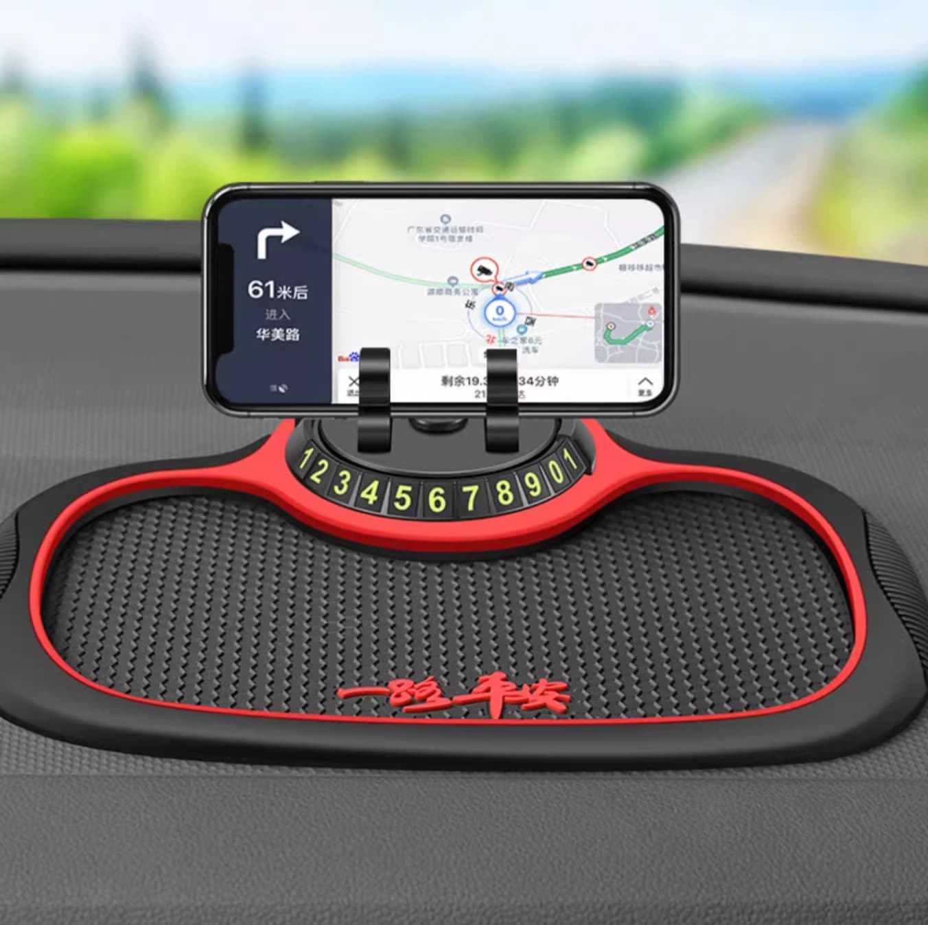 スマホホルダー 車 多機能マグネット式ダッシュボード携帯スタンド