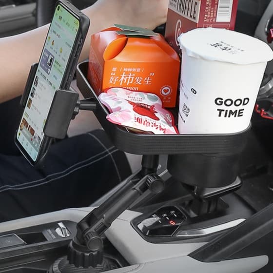 スマホホルダー 車 マルチスタンド付き多機能ドリンクホルダー